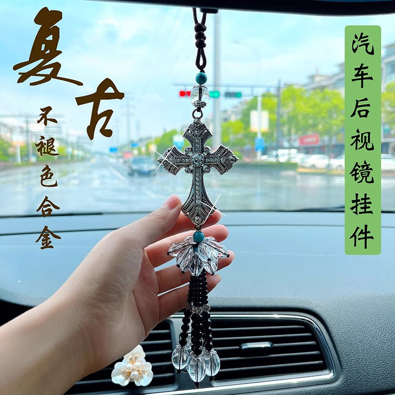 Crystal Cross car decoration