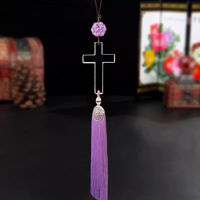 Crystal Cross car decoration