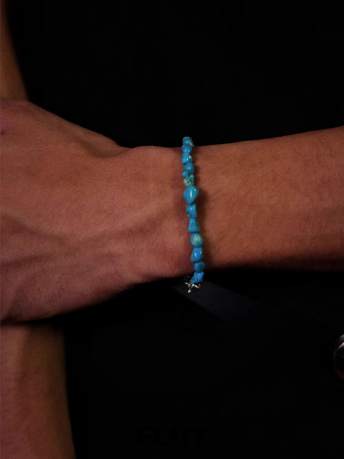 925 pure silver turquoise bracelet