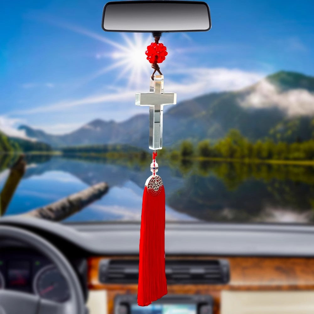 Crystal Cross car decoration