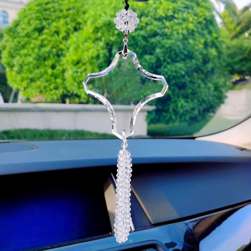 Crystal Cross Car Badge
