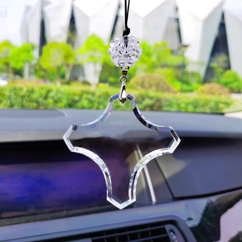 Crystal Cross Car Badge