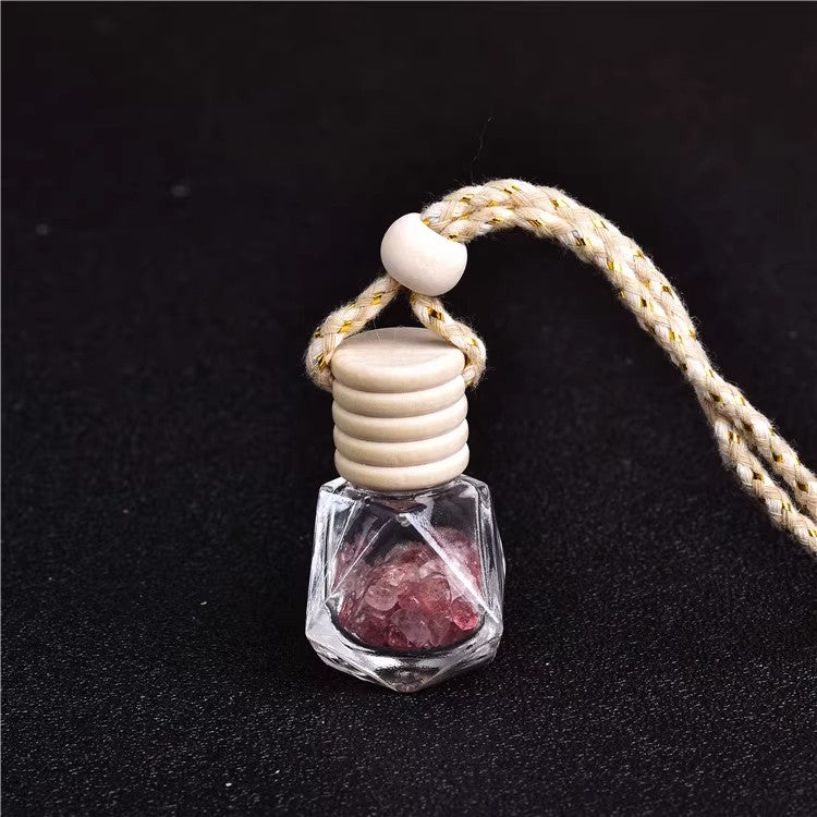 Natural crystal demagnetizer, stone crusher, tourmaline car perfume bottle