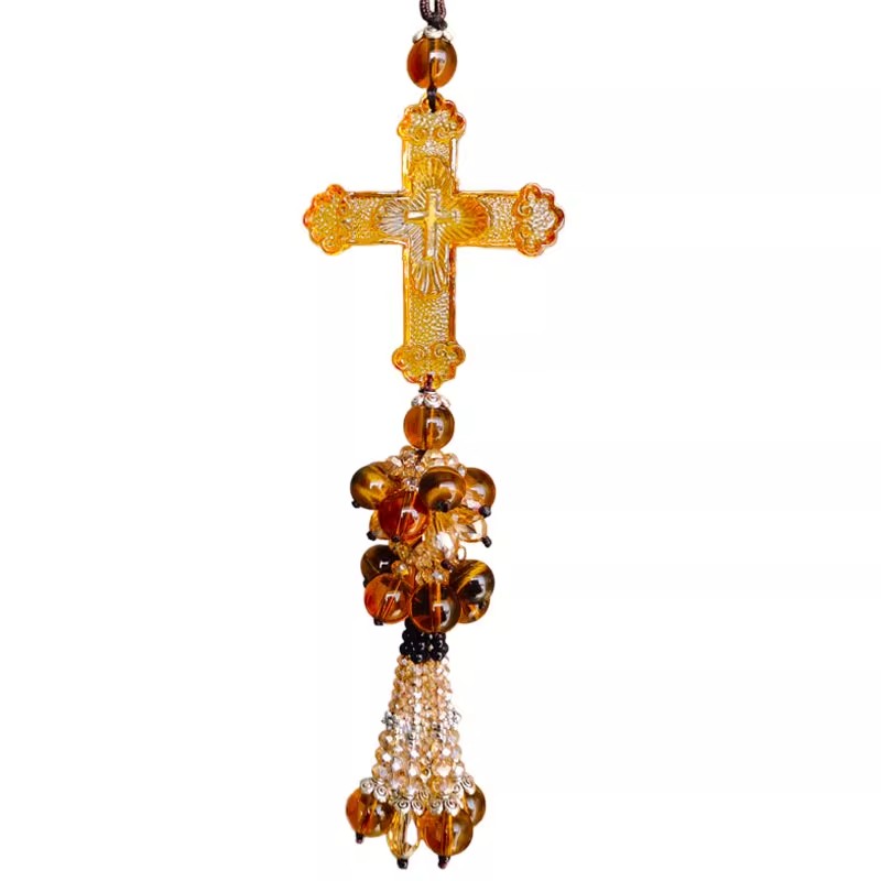 Crystal Cross car decoration