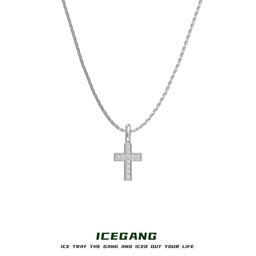925 pure silver cross necklace