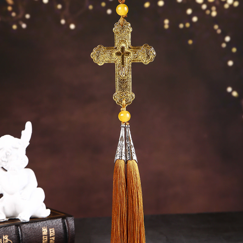 Crystal Cross car decoration