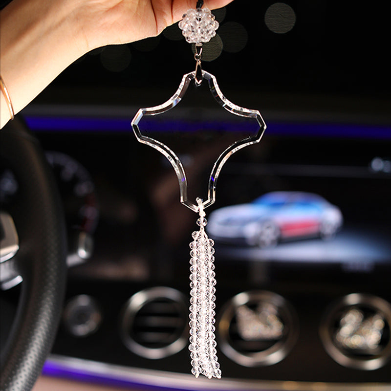 Crystal Cross Car Badge